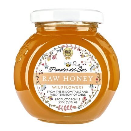 Raw Wild Flower Chilean Honey – 8.8 oz - Premium Processing - Unfiltered and Unpasteurized