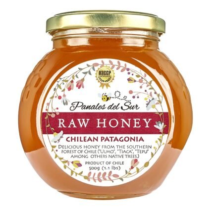 Raw Chilean Patagonian Honey – 17.6 oz - Premium Processing - Unfiltered and Unpasteurized