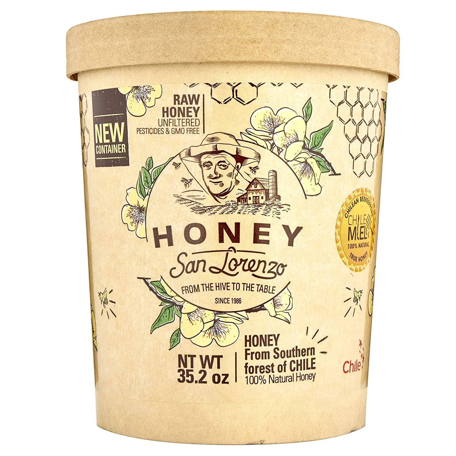 10 Raw Honey – 35.2 oz of Unfiltered and Unpasteurized Kraft Package - Imagen 1